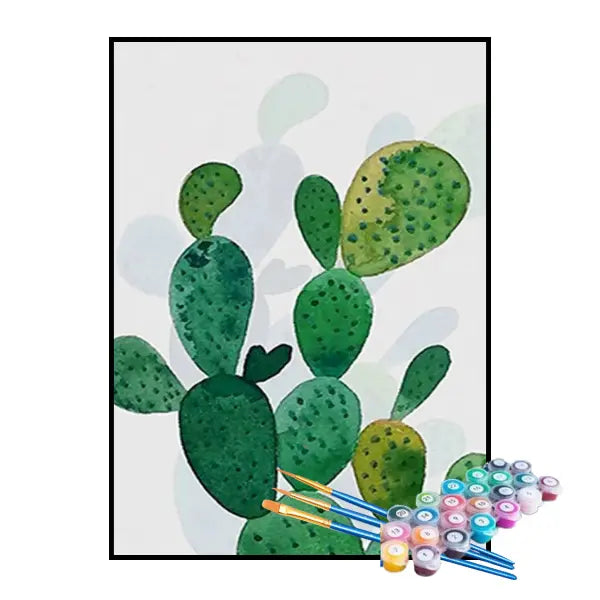 Kit de Pintura Numerada - Cactos