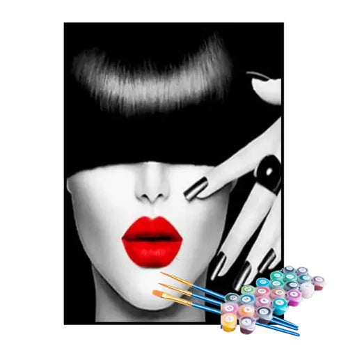 Kit de Pintura Numerada - O Batom Vermelho