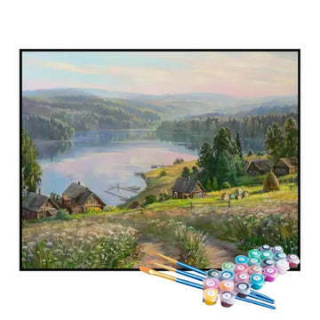 Kit de Pintura Numerada - Vila Rural