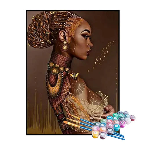 Kit de Pintura Numerada - Mulher Elegante