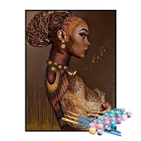 Kit de Pintura Numerada - Mulher Elegante