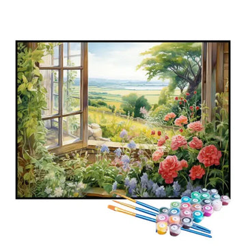 Kit de Pintura Numerada - Vista para o Jardim Botânico