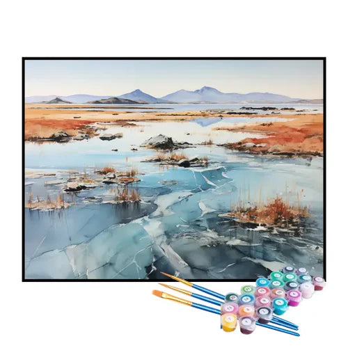 Kit de Pintura Numerada - Água no Campo