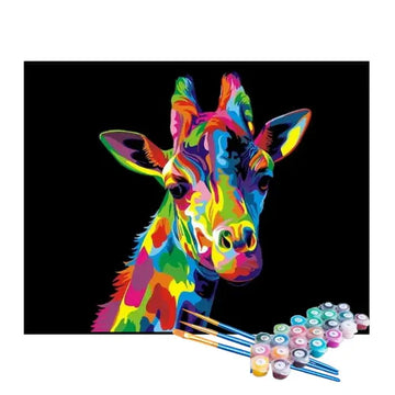 Kit de Pintura Numerada - Girafa Colorida