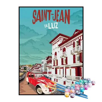 Kit de Pintura Numerada - Saint-Jean-de-Luz, França