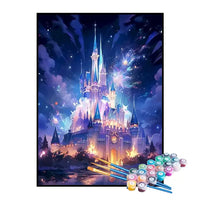 Kit de Pintura Numerada - Castelo em Festa
