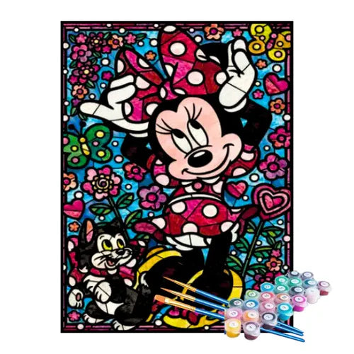Kit de Pintura Numerada - Minnie em Mosaico