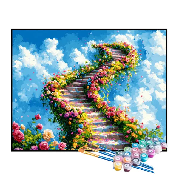 Kit de Pintura Numerada - O Caminho para o Céu