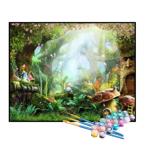 Kit de Pintura Numerada - Mundo das Fadas