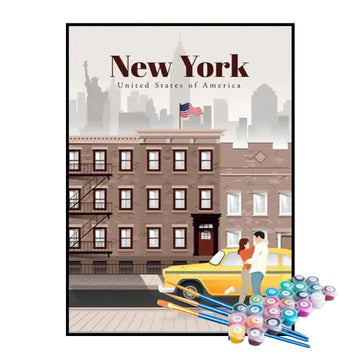 Kit de Pintura Numerada - Nova York, Estados Unidos