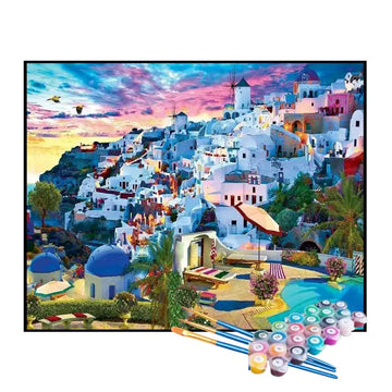 Kit de Pintura Numerada - Cidade Turística
