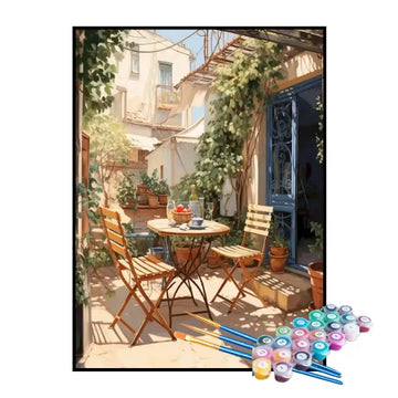 Kit de Pintura Numerada - Cafeteria