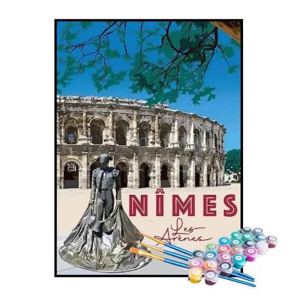 Kit de Pintura Numerada - Nîmes, França
