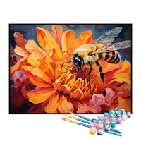 Kit de Pintura Numerada - Abelha na Flor