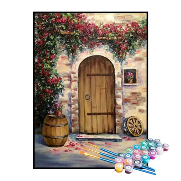 Kit de Pintura Numerada - A Porta de Madeira