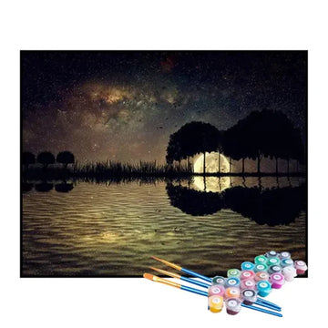 Kit de Pintura Numerada - Floresta Violão no Horizonte