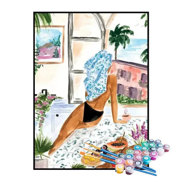 Kit de Pintura Numerada - Banho Relaxante