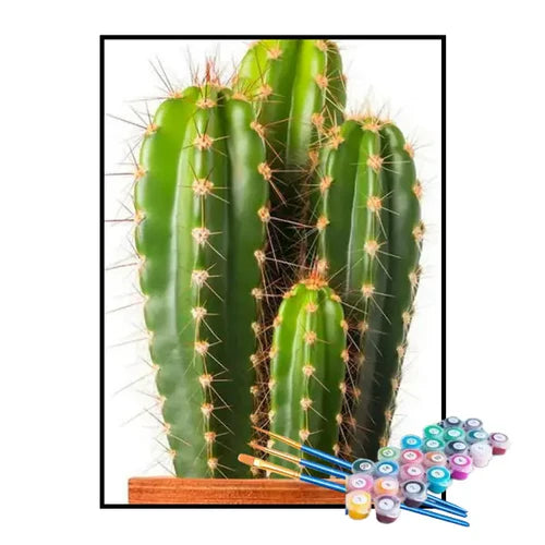 Kit de Pintura Numerada - Cacto