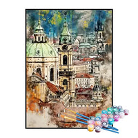 Kit de Pintura Numerada - Praga, República Tcheca