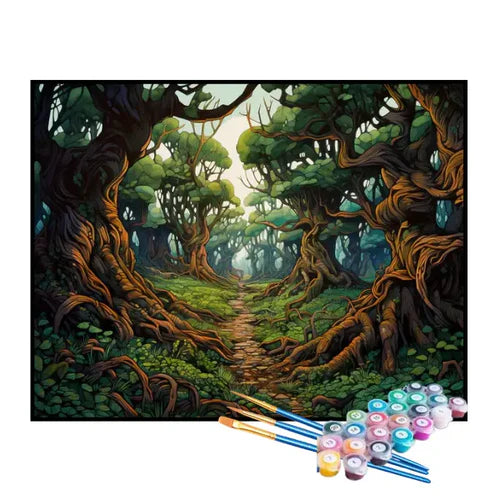 Kit de Pintura Numerada - A Floresta