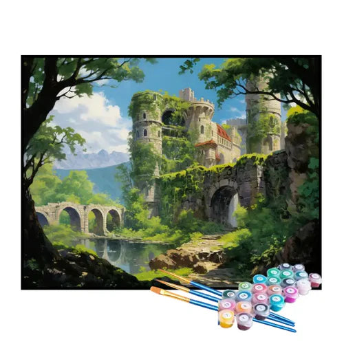Kit de Pintura Numerada - Ruínas do Castelo