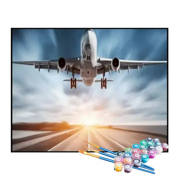 Kit de Pintura Numerada - Viagem de Avião