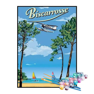 Kit de Pintura Numerada - Biscarrosse, França
