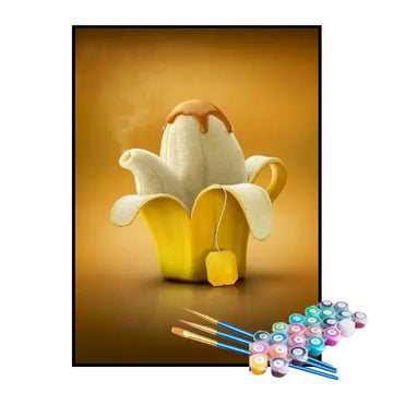 Kit de Pintura Numerada - Banana com Doce de Leite
