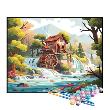 Kit de Pintura Numerada - Casa Autossustentável