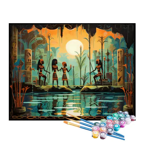 Kit de Pintura Numerada - Tribo Indígena