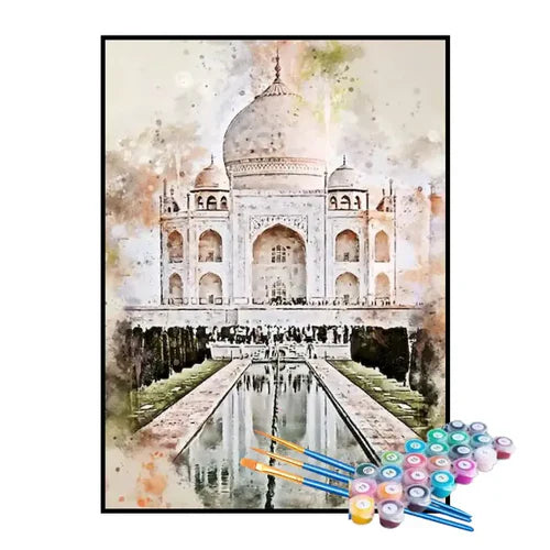 Kit de Pintura Numerada - Taj Mahal
