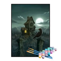 Kit de Pintura Numerada - Casa Assombrada
