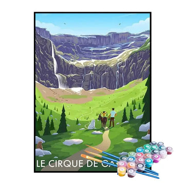 Kit de Pintura Numerada - O Circo de Gavarnie