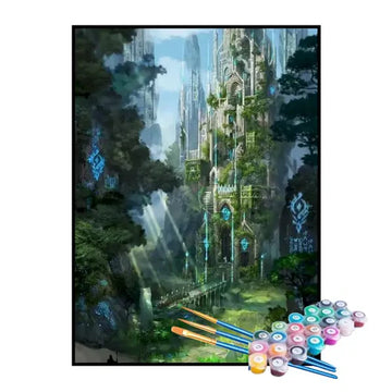 Kit de Pintura Numerada - O Grande Castelo