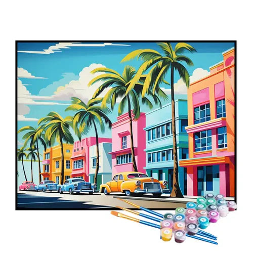 Kit de Pintura Numerada - Malibu Colorida