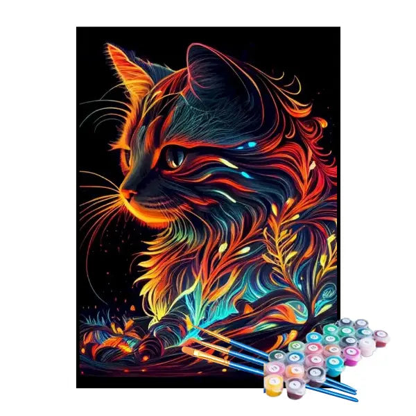 Kit de Pintura Numerada - O Gato