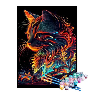 Kit de Pintura Numerada - O Gato