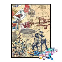 Kit de Pintura Numerada - Cartão Postal