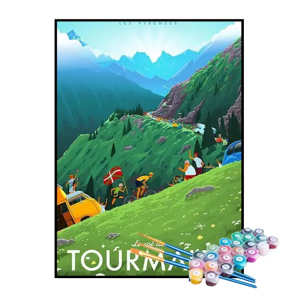 Kit de Pintura Numerada - Montanha de Tourmalet