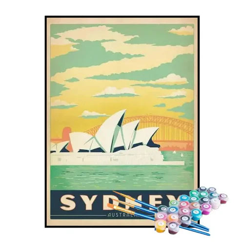 Kit de Pintura Numerada - Sydney, Austrália