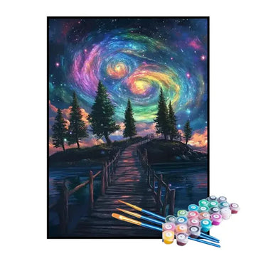 Kit de Pintura Numerada - Floresta da Galáxia