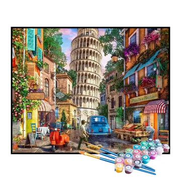 Kit de Pintura Numerada - Torre de Pisa