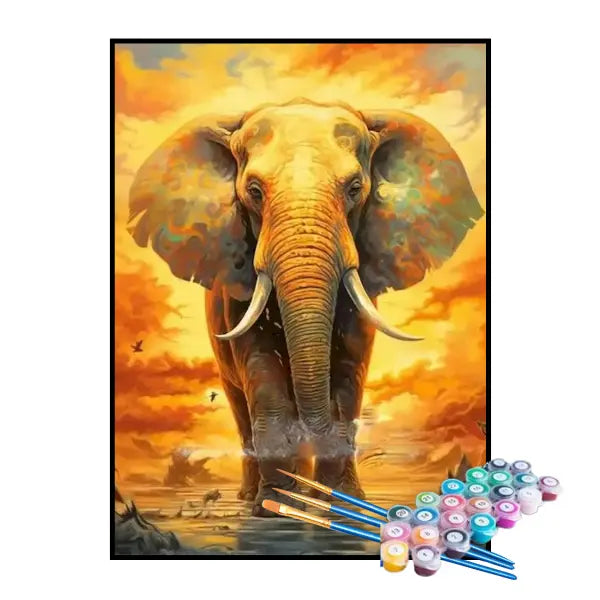 Kit de Pintura Numerada - O Grande Elefante