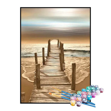 Kit de Pintura Numerada - Cais Rumo ao Mar