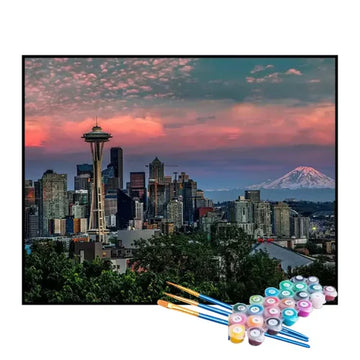 Kit de Pintura Numerada - Space Needle em Seattle