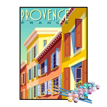 Kit de Pintura Numerada - Provença, França