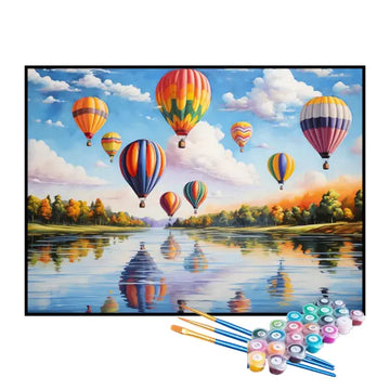 Kit de Pintura Numerada - Campo de Balões