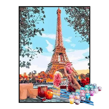 Kit de Pintura Numerada - Torre Eiffel