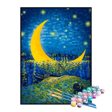 Kit de Pintura Numerada - Passeio Encantado ao Luar