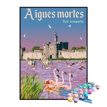 Kit de Pintura Numerada - Aigues-Mortes, França